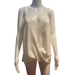 NEW Womens White Strappy Tank TOP SZ XXL Emery Rose Tags